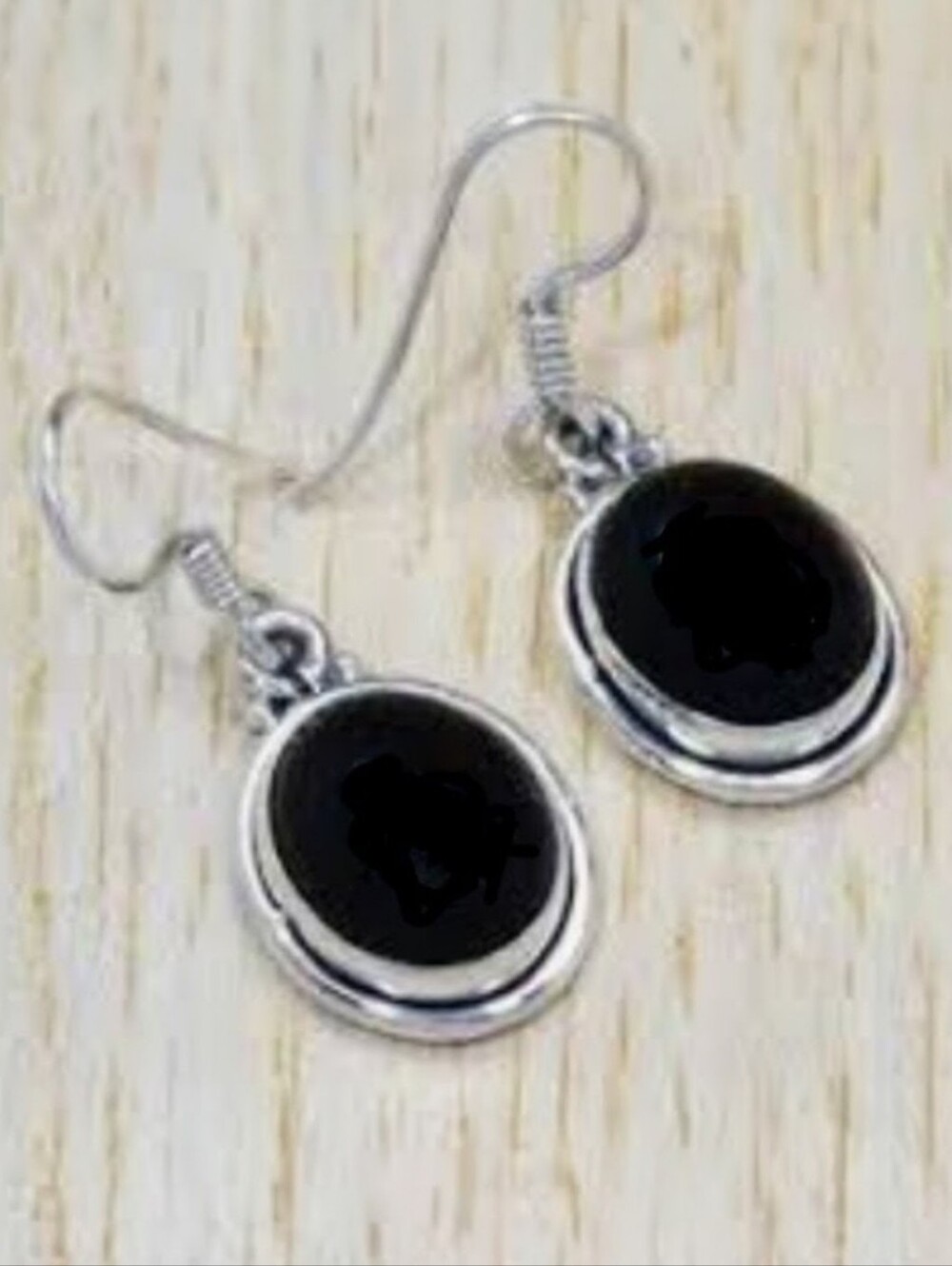 Black Onyx Gemstone Jewelry 925 Sterling Silver Handmade Drop Dangle Earrings